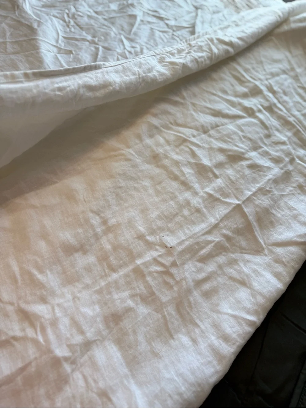Rachel Ashwell Shabby Chic Couture Cluny Lace White Linen Duvet Cover Crochet